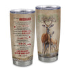 Personalized To My Husband From Wife Stainless Steel Tumbler Cup Deer You Are The Love Of My Life Husband Birthday Anniversary Wedding Day Christmas For Her Travel Mug | teecentury