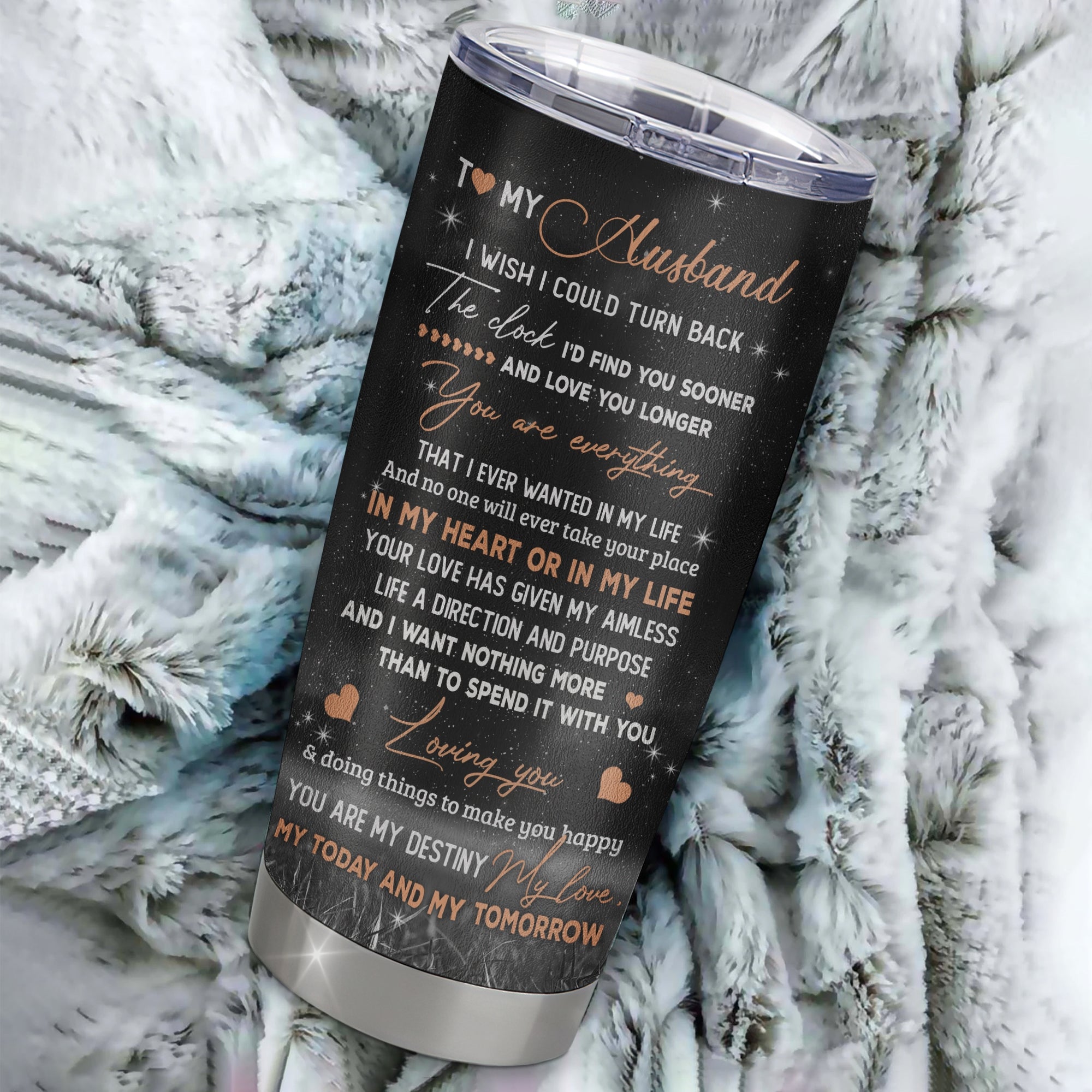 Personalized To My Husband Tumbler From Wife I'd Find You Sooner Love You Longer Husband Gift Anniversary Wedding Valentines Day Christmas Custom Travel Mug | teecentury