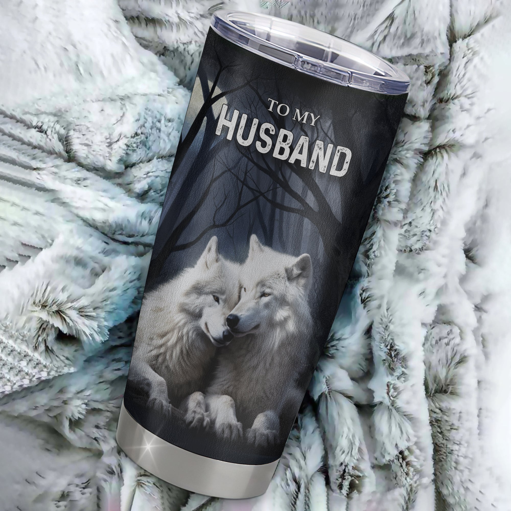 Personalized To My Husband Tumbler From Wife Stainless Steel Cup Wolf Never Forget That I Love You Husband Wedding Anniversary Birthday Christmas Travel Mug | teecentury