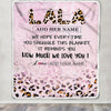 Personalized To My Lala Gifts From Granddaughter Grandson Blanket Pink Leopard Happy Birthday Gifts For Lala Mothers Day Christmas Customized Fleece Blanket | teecentury
