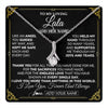Alluring Beauty Necklace 14K White Gold Finish | 1 | Personalized To My Lala Necklace Gifts Meaningful Gift To Lala From Granddaughter Without You There Is No Me Mothers Day Birthday Custom Gift Box Message Card | https://teecentury.