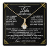 Alluring Beauty Necklace 18K Yellow Gold Finish | 1 | Personalized To My Lala Necklace Gifts Meaningful Gift To Lala From Granddaughter Without You There Is No Me Mothers Day Birthday Custom Gift Box Message Card | https://teecentury.