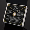 Love Knot Necklace 18K Yellow Gold Finish | 2 | Personalized To My Lala Necklace Gifts Meaningful Gift To Lala From Granddaughter Without You There Is No Me Mothers Day Birthday Custom Gift Box Message Card | https://teecentury.