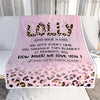 Personalized To My Lolly Gifts From Granddaughter Grandson Blanket Pink Leopard Happy Birthday Gifts For Lolly Mothers Day Christmas Customized Fleece Blanket | teecentury