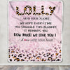 Personalized To My Lolly Gifts From Granddaughter Grandson Blanket Pink Leopard Happy Birthday Gifts For Lolly Mothers Day Christmas Customized Fleece Blanket | teecentury