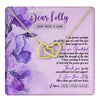 Interlocking Hearts Necklace 18K Yellow Gold Finish | 1 | Personalized To My Lolly Gifts From Granddaughter Necklace Flower You Are Beautiful Gifts For Lolly Mothers Day Birthday Christmas Gift Box Message Card | teecentury.myshopify