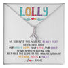 Alluring Beauty Necklace 14K White Gold Finish | 1 | Personalized To My Lolly Necklace From Grandkids Granddaughter We Squeezed This Necklace Lolly Birthday Mothers Day Jewelry Customized Gift Box Message Card | teecentury
