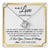 Love Knot Necklace 14K White Gold Finish | 1 | Personalized To My Love Necklace For Women Love Letter Romatic Gifts For Her Wife Gift From Husband Girlfriend Birthday Valentines Custom Gift Box Message Card | https://teecentury.