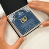 Interlocking Hearts Necklace 18K Yellow Gold Finish | 2 | Personalized To My Love Necklace My Everything Romatic Gifts For Her Wife Gift From Husband Girlfriend Birthday Valentines Day Custom Gift Box Message Card | teecentury.myshopify