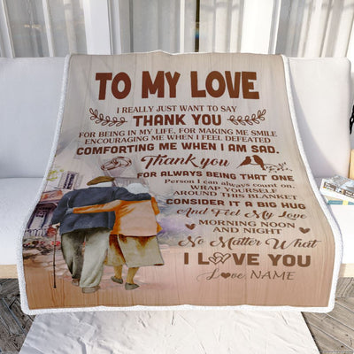 Personalized To My Love Wife Blanket From Husband Wedding Gift For Her Romantic Wife Birthday Anniversary Valentines Day Christmas Customized Fleece Blanket | teecentury