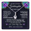 Alluring Beauty Necklace 14K White Gold Finish | 1 | Personalized To My Lovely Goddaughter Necklace Gift From Godmother Uncle Feel My Love Goddaughter Birthday Gift Mother's Day Christmas Gift Box Message Card | teecentury.myshopify