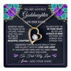 Forever Love Necklace 18K Yellow Gold Finish | 1 | Personalized To My Lovely Goddaughter Necklace Gift From Godmother Uncle Feel My Love Goddaughter Birthday Gift Mother's Day Christmas Gift Box Message Card | teecentury.myshopify
