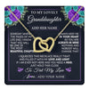 Interlocking Hearts Necklace 18K Yellow Gold Finish | 1 | Personalized To My Lovely Granddaughter Necklace Gift From Granparents Feel My Love Granddaughter Birthday Gift Mother's Day Christmas Gift Box Message Card | teecentury.myshopify