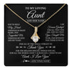 Alluring Beauty Necklace 18K Yellow Gold Finish | 1 | Personalized To My Loving Aunt Necklace From Niece You've Help My Hand Aunt Gift From Nephew Aunt Birthday Gifts Mothers Day Custom Gift Box Message Card | https://teecentury.