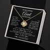 Love Knot Necklace 18K Yellow Gold Finish | 2 | Personalized To My Loving Aunt Necklace From Niece You've Help My Hand Aunt Gift From Nephew Aunt Birthday Gifts Mothers Day Custom Gift Box Message Card | https://teecentury.