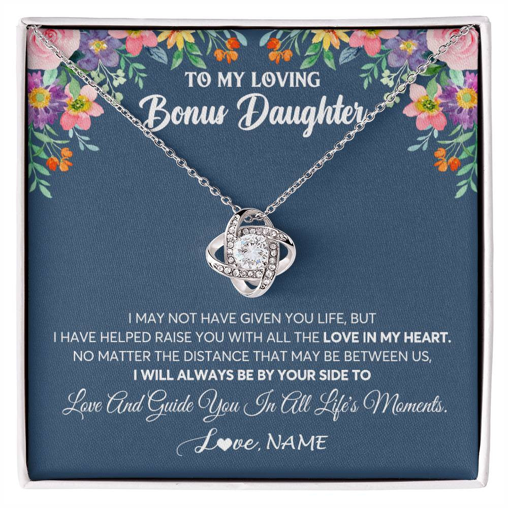 Step Daughter Gift for Step Daughter, Bonus Daughter Gift Necklace Ble –  BeWishedGifts