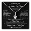 Alluring Beauty Necklace 14K White Gold Finish | 1 | Personalized To My Loving Bonus Mom Necklace From Stepdaughter You've Help My Hand Stepmom Gift Step Mom Birthday Gifts Mothers Day Gift Box Message Card | https://teecentury.