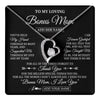 Forever Love Necklace 14K White Gold Finish | 1 | Personalized To My Loving Bonus Mom Necklace From Stepdaughter You've Help My Hand Stepmom Gift Step Mom Birthday Gifts Mothers Day Gift Box Message Card | https://teecentury.