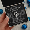 Forever Love Necklace 14K White Gold Finish | 2 | Personalized To My Loving Bonus Mom Necklace From Stepdaughter You've Help My Hand Stepmom Gift Step Mom Birthday Gifts Mothers Day Gift Box Message Card | https://teecentury.
