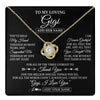 Love Knot Necklace 18K Yellow Gold Finish | 1 | Personalized To My Loving Gigi Necklace From Granddaughter You've Help My Hand Gigi Gift From Grandson Gigi Birthday Gifts Mothers Day Gift Box Message Card | https://teecentury.