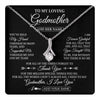 Alluring Beauty Necklace 14K White Gold Finish | 1 | Personalized To My Loving Godmother Necklace From Niece You've Help My Hand Aunt Gift From Godchild Godmother Birthday Gifts Mothers Day Gift Box Message Card | https://teecentury.