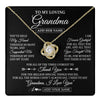 Love Knot Necklace 18K Yellow Gold Finish | 1 | Personalized To My Loving Grandma Necklace From Granddaughter You've Help My Hand Grandma Gift From Grandson Grandma Birthday Mothers Day Gift Box Message Card | https://teecentury.