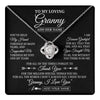 Love Knot Necklace 14K White Gold Finish | 1 | Personalized To My Loving Granny Necklace From Granddaughter You've Help My Hand Granny Gift From Grandson Granny Birthday Mothers Day Gift Box Message Card | https://teecentury.