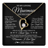 Forever Love Necklace 18K Yellow Gold Finish | 1 | Personalized To My Loving Mawmaw Necklace From Granddaughter You've Help My Hand Mawmaw Gift From Grandson Mawmaw Birthday Mothers Day Gift Box Message Card | https://teecentury.