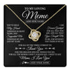 Love Knot Necklace 18K Yellow Gold Finish | 1 | Personalized To My Loving Meme Necklace From Granddaughter You've Help My Hand Meme Gift From Grandson Meme Birthday Mothers Day Custom Gift Box Message Card | https://teecentury.