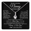 Alluring Beauty Necklace 14K White Gold Finish | 1 | Personalized To My Loving Nanny Necklace From Granddaughter You've Help My Hand Nanny Gift From Grandson Nanny Birthday Mothers Day Gift Box Message Card | https://teecentury.