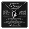 Forever Love Necklace 14K White Gold Finish | 1 | Personalized To My Loving Nanny Necklace From Granddaughter You've Help My Hand Nanny Gift From Grandson Nanny Birthday Mothers Day Gift Box Message Card | https://teecentury.