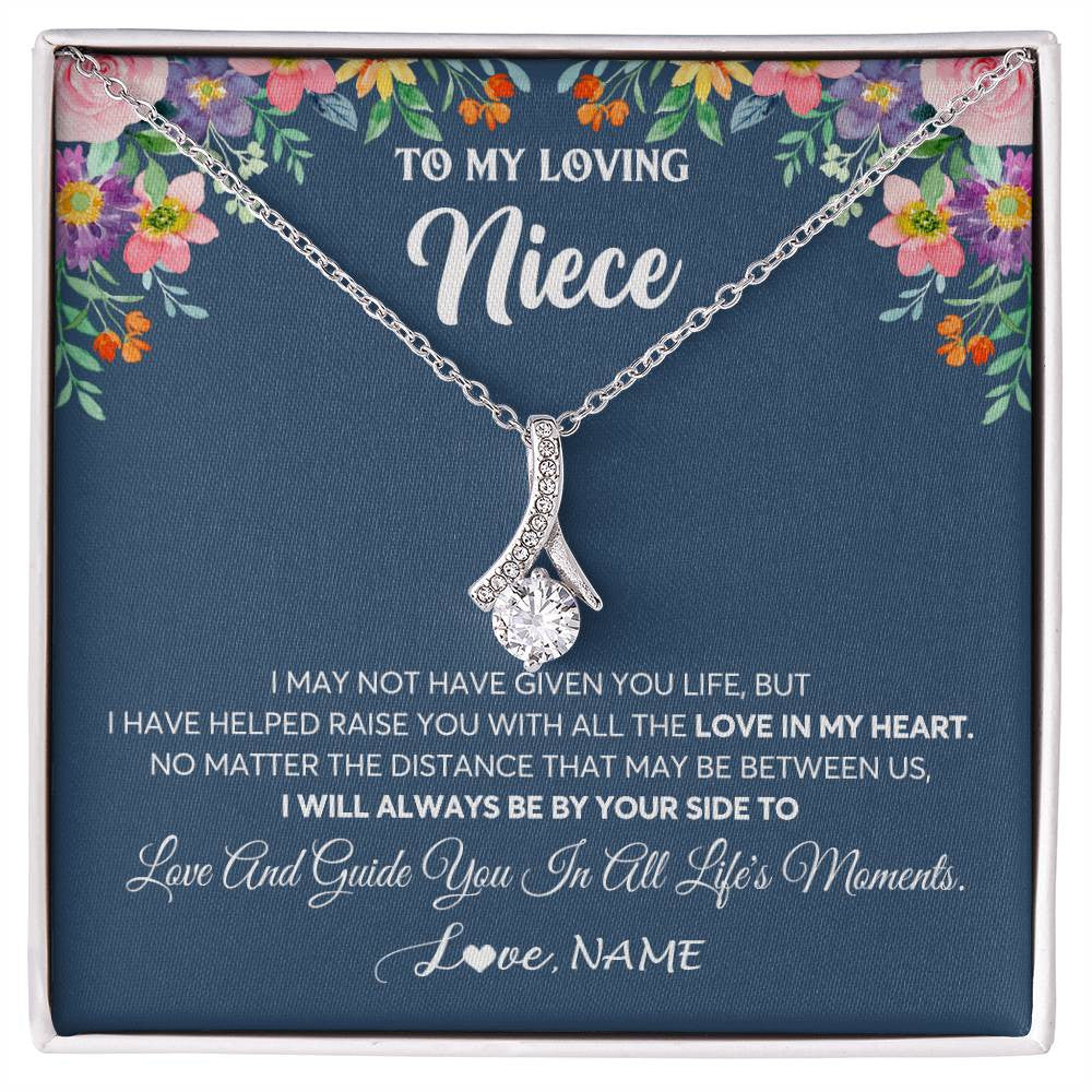 Happy Birthday Message Card Alluring Ribbon Necklace