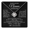 Love Knot Necklace 14K White Gold Finish | 1 | Personalized To My Loving Nonna Necklace From Granddaughter You've Help My Hand Nonna Gift From Grandson Nonna Birthday Mothers Day Gift Box Message Card | https://teecentury.