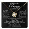 Love Knot Necklace 18K Yellow Gold Finish | 1 | Personalized To My Loving Nonna Necklace From Granddaughter You've Help My Hand Nonna Gift From Grandson Nonna Birthday Mothers Day Gift Box Message Card | https://teecentury.