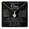 Alluring Beauty Necklace 18K Yellow Gold Finish | 1 | Personalized To My Loving Oma Necklace From Granddaughter You've Help My Hand Oma Gift From Grandson Oma Birthday Gifts Mothers Day Gift Box Message Card | https://teecentury.