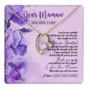 Forever Love Necklace 18K Yellow Gold Finish | 1 | Personalized To My Mamaw Gifts From Granddaughter Necklace Flower You Are Beautiful Gifts For Mamaw Mothers Day Birthday Christmas Gift Box Message Card | teecentury.myshopify