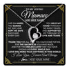 Forever Love Necklace 14K White Gold Finish | 1 | Personalized To My Mamaw Necklace Gifts Meaningful Gift To Mamaw From Granddaughter Without You There Is No Me Mothers Day Birthday Gift Box Message Card | https://teecentury.