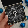 Forever Love Necklace 14K White Gold Finish | 2 | Personalized To My Mamaw Necklace Gifts Meaningful Gift To Mamaw From Granddaughter Without You There Is No Me Mothers Day Birthday Gift Box Message Card | https://teecentury.