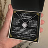 Love Knot Necklace 14K White Gold Finish | 2 | Personalized To My Mamaw Necklace Gifts Meaningful Gift To Mamaw From Granddaughter Without You There Is No Me Mothers Day Birthday Gift Box Message Card | https://teecentury.