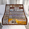 Personalized To My Man Blanket For Him Never Forget I Love You Couple Lion Husband Birthday Anniversary Valentines Day Christmas Customized Fleece Blanket | teecentury