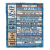 Personalized To My Man Blanket Wood The Day I Met You Husband Birthday Anniversary Romantic Valentines Day Gifts For Him Christmas Customized Fleece Blanket | teecentury