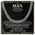 Cuban Link Chain Necklace Stainless Steel | 1 | Personalized To My Man Necklace Gift From Girlfriend Love Letter For Boyfriend Husband Jewelry From Wife Gifts For Men Birthday Christmas Gift Box Message Card | https://teecentury.