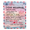 Personalized To My Mawmaw Blanket From Granddaughter Grandson Letter Mail To Mawmaw Gifts Happy Birthday Gifts Mothers Day Christmas Custom Name Fleece Blanket | teecentury