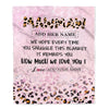 Personalized To My Mawmaw Gifts From Granddaughter Blanket Pink Leopard Happy Birthday Gifts For Mawmaw Mothers Day Christmas Customized Fleece Blanket | teecentury