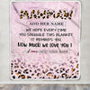 Personalized To My Mawmaw Gifts From Granddaughter Blanket Pink Leopard Happy Birthday Gifts For Mawmaw Mothers Day Christmas Customized Fleece Blanket | teecentury