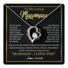 Forever Love Necklace 14K White Gold Finish | 1 | Personalized To My Mawmaw Gifts Necklace From Granddaughter Grandson Grateful Thank You Mawmaw Birthday Mothers Day Jewelry Customized Gift Box Message Card | teecentury