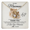 Forever Love Necklace 18K Yellow Gold Finish | 1 | Personalized To My Mawmaw Necklace From Granddaughter Thank You Lion Mawmaw Gift For Mothers Day Birthday Gift Christmas For Mawmaw Gift Box Message Card | teecentury