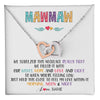 Interlocking Hearts Necklace Stainless Steel & Rose Gold Finish | 1 | Personalized To My Mawmaw Necklace From Grandkids Granddaughter We Squeezed This Necklace Mawmaw Birthday Mothers Day Customized Gift Box Message Card | teecentury