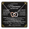 Interlocking Hearts Necklace Stainless Steel & Rose Gold Finish | 1 | Personalized To My Mawmaw Necklace Gifts Meaningful Gift To Mawmaw From Granddaughter Without You There Is No Me Mothers Day Birthday Gift Box Message Card | https://teecentury.