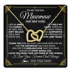 Interlocking Hearts Necklace 18K Yellow Gold Finish | 1 | Personalized To My Mawmaw Necklace Gifts Meaningful Gift To Mawmaw From Granddaughter Without You There Is No Me Mothers Day Birthday Gift Box Message Card | https://teecentury.